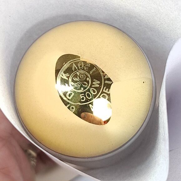 Vintage GE DAK Gold Top 500 Watt 120 Volt Projector Lamp Light Bulb Made in USA - Picture 4 of 4